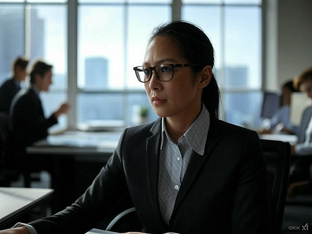 Compliance officer in a meeting